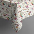 thumbnail image 4 of White Christmas Star and Gift Pattern Rectangle Tablecloth 60"x120",Waterproof Polyester Rectangle Table Cloth, Wipeable Spillproof Polyester Tablecloth for Dining, Camping, Indoor and Outdoor, 4 of 6