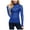 navy, variant on LNGOOR Tops for Women Trendy Long Sleeve Fashion Shirts Pullover Tops Loose Fit Tee Blouse Tops Solid Color Casual Tunic Top Mesh Bottom Tops Blouse