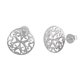 thumbnail image 1 of Aretes Redondos Grandes de Corazón con Filigrana Boho para Mujer en Plata Esterlina, 1 of 1