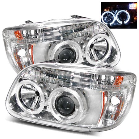 For 95 01 Ford Explorer 97 Mercury Mountaineer Halo Projector For 95 01 Ford Explorer 97 Mercury Mountaineer Halo Projector Headlights Chrome