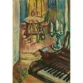 thumbnail image 2 of Ludvig Karsten 14x18 Gold Ornate Wood Frame and Double Matted Museum Art Print Titled - Interior (1925), 2 of 4