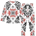 thumbnail image 2 of Ukrainian Design Pattern Cotton Pajamas 2 Piece Set Sleepwear Soft and Comfortable Homewear Nightwear, 2 of 7