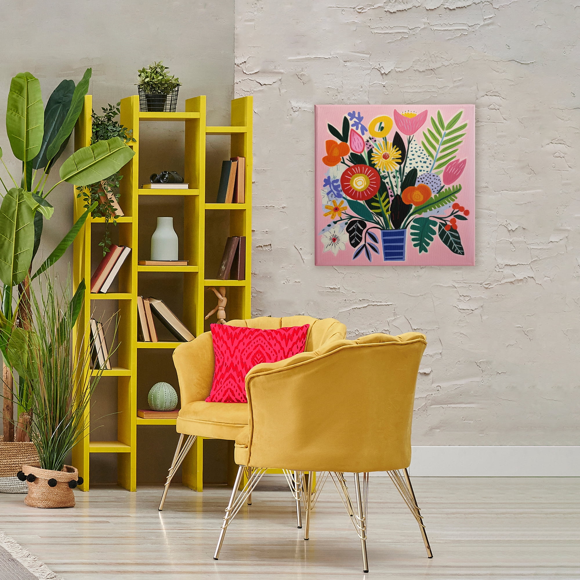 Stupell Industries Floral Flourish Summer Bouquet Canvas Wall Art, design by Lazar Studio