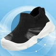 thumbnail image 5 of Akiihool Toddler Girl Sneakers Slip-On Girls Sneakers Lightweight Tennis and Athletic Shoes Design for Little and Big Kids (Black,7-8 Years), 5 of 9