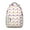 White, variant on Jungle Leaves Waterproof Backpack - Colorful Exotic Design with Ergonomic Support for College Students