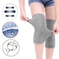thumbnail image 5 of Sleeping Knee Warm Supports,1 Pair Knit Knee Warmers,Knee Brace Soft Comfortable Knee Sleeve Wrap Circulation Improvement Kneepad Leg Warmer Joint Warming Band for Men and Women(Gray), 5 of 7