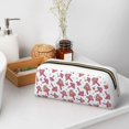 thumbnail image 7 of Uemuo Purple Mushroom Printed Leather Pencil Case, Pencil Pouch, Portable Pencil Bag, Pen Case for& Office, 7 of 7