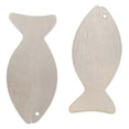 thumbnail image 3 of 100PCS Wood Fish Cutouts Unfinished Wooden Fish Hanging Ornaments DIY Fish Craft Gift Tags for Part-Good, 3 of 5