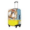 thumbnail image 2 of Easygdp Dog Takes A Bath In The Bathtub Double-Sided Printed Elastic Suitcase Protective Cover,Invisible Zipper, Business Trip Luggage Cases,Washable And Resistant To Falling -Small, 2 of 9