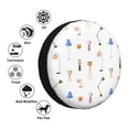 thumbnail image 5 of Rv Spare Tire Cover 17 inch - Urban Light Bulb Pattern Tire Covers for Trailers, Adjustable Camper Spare Tire Cover, 5 of 7