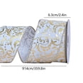 thumbnail image 7 of Christmas Ribbon for Gift Wrapping, 10 Yards Glitter Ribbon Roll for Holiday Gifts, Crafts, Bows, Wreaths, Trees and Xmas Decorations, 7 of 7