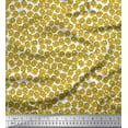 thumbnail image 1 of Soimoi Polyester Crepe Fabric Witch Face Halloween Print Fabric by The Yard 52 Inch Wide, 1 of 1