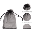 thumbnail image 2 of Bolsas de regalo de organza Ormromra con cordón estampado de corazones YZY794-2, 2 of 5