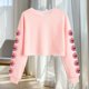 thumbnail image 4 of Camisetas de Manga Larga de las Mujeres Moda Impresa Suelta Casual Cuello Redondo Suéter Deportivo Top Se Ajusta Fiel Al Tamaño, 4 of 5