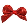 Offray Glitter Bows-Red, 2 Count