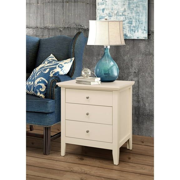 Newboti Furniture Hammond G5475-N 3 Drawer Nightstand, Beige 33862