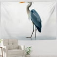 thumbnail image 5 of RKSupls Tapestry Wall Hanging Art, Blue Heron Water Reflection Tapestry Decoration for Daily Bedroom, Dorm, Living Room, Apartment Hallway Home Decor, 5 of 5
