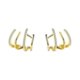 thumbnail image 5 of (2 pares) Manchette de Boucle d'oreille de Griffe pour Les Femmes, Boucles d'oreilles d'aiguille de Zircon, Boucle d'oreille de Manchette de Griffe-----, 5 of 5