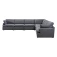 thumbnail image 1 of Urban Cali Long Beach Large Modular L-Shaped Sectional Sofa (Grey), 1 of 42