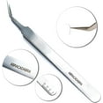 thumbnail image 2 of LLBA Lash Tweezer Professional Volume False Lash Application Tool | Multi Shapes & Purposes Tweezers | Non-Slip Grip Tweezers for Volume, Isolation & Classic Lashes (Silver, Abracadabra Isolation), 2 of 7