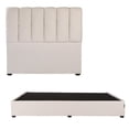 thumbnail image 1 of Box Base cama King Size + Cabecera Kami Beige, 1 of 6