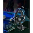 thumbnail image 4 of Voistek V9 Over-Ear Gaming Headset with Microphone, Surround Sound, Noise Cancellation, Blue, 4 of 8