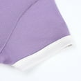 thumbnail image 3 of Odeerbi Baby Boy Girl Clothes Toddler Outfit Summer Ribbed Short-sleeved Top Shorts Two-piece Set Purple, 3 of 8