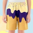 thumbnail image 4 of MuXiKeJi Clothes Shorts for Boys Size 10 Cartoon Dinosaur Drawstring Denim Shorts Cute Basketball Shorts Toddler Boy Summer Clothes, 4 of 4