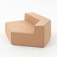 thumbnail image 5 of Demi Bonn Brown Teddy Fleece Single Sofa Chair, Wrinkle-Resistant, Three Back Cushions, High-Resilience, Cozy Snuggling Lounge for Living Room, 5 of 7