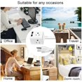 thumbnail image 5 of Multiprise avec USB, Multiprise USB avec 2 Prises et 2 Ports de Charge USB, Rallonge à Cinq Pieds, Design Portable, Adaptée pour Maison, Bureau, Dortoir, Etc., 5 of 5