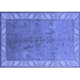 thumbnail image 1 of Ahgly Company Machine Washable Indoor Rectangle Oriental Blue Traditional Area Rugs, 7' x 9', 1 of 4