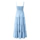 thumbnail image 3 of Vestido largo bohemio con tirantes a rayas para mujer - Vestido largo informal de verano para la playa, 3 of 4