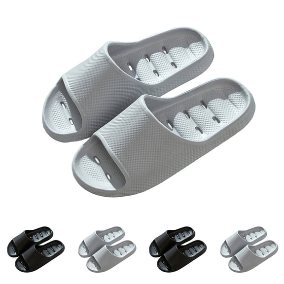 HBGVBA Unisex House Slippers All Season Couple Style Indoor Outdoor Thick Sole Soft Sole Lightweight Bathroom Versatile Comfortable Shoes 42