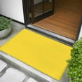 thumbnail image 5 of Lemon Yellow 2x3 Door Mat Rug, Farmhouse Solid Yellow Color Modern Art Non-Skid Rubber Backing Large Rectangle Rugs - Living Room Bedroom Home Office, Indoor Floor Mat Carpets Washable Rug, 5 of 9