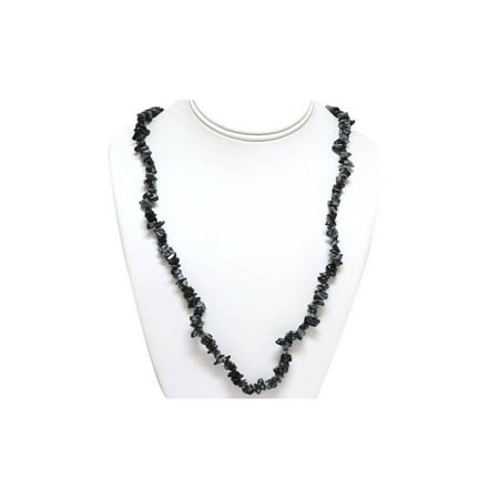 - Multi-Color Simulated Gemstone Beads Chip Necklace 32-36