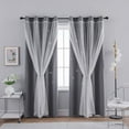 thumbnail image 7 of Sunyuer 2 Panels Star Blackout Curtains for Bedroom Window Curtain Double Layer Star Cut Out Living Room Decor Wall Home Decorations Curtain, 7 of 7
