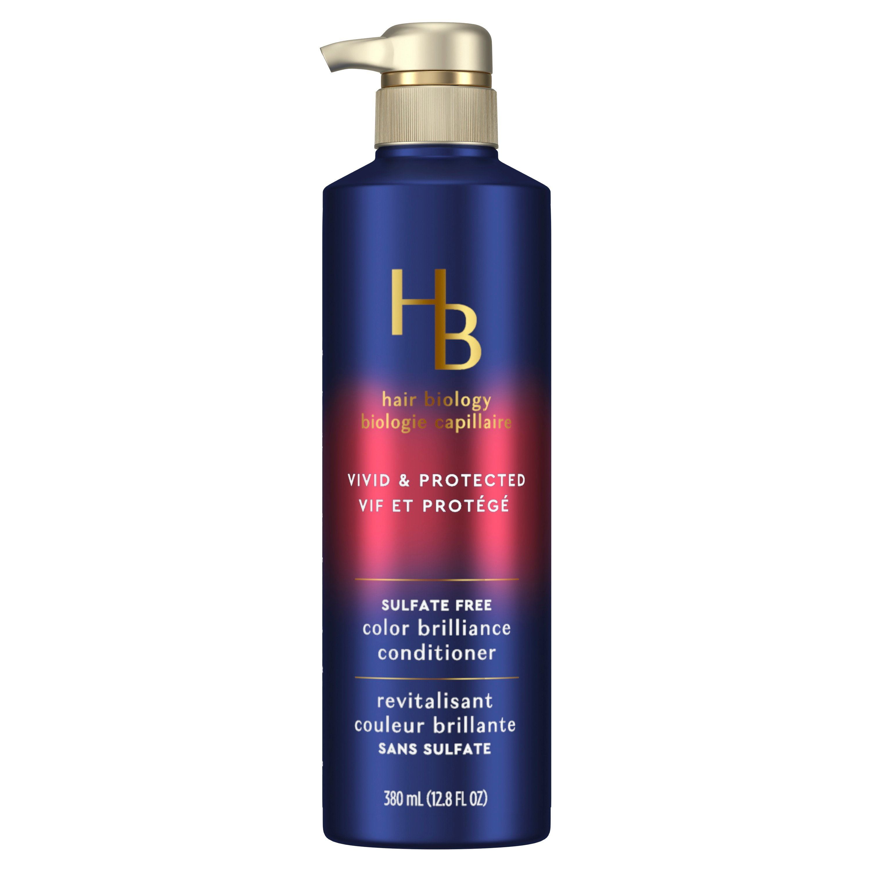 Hair Biology Biotin Color Brilliance Sulfate Free Conditioner, Protects From Damage, Dullness, For Coarse, Gray and Color-Treated Hair