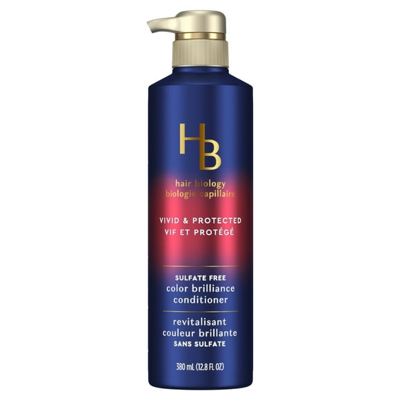 Hair Biology Biotin Color Brilliance Sulfate Free Conditioner, Protects From Damage, Dullness, For Coarse, Gray and Color-Treated Hair