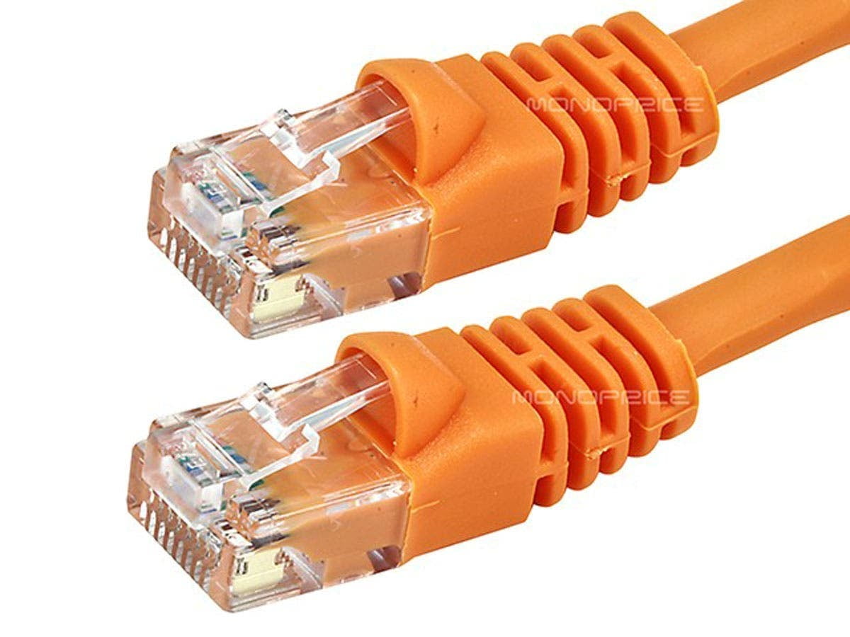 Cat5E Patch Cable 350MHz Bare Copper Molded Snagless Boot