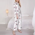 thumbnail image 5 of Wukai Cute Poodle Dog Print Women's Pajama Set - Soft Long Sleeve Sleepwear for Comfort and Style-XX-Large, 5 of 9