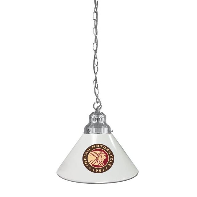 Holland Bar Stool BL1CHIndn-HD-Wt Indian Motorcycle Single Shade Pendant Light - Chrome