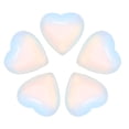 thumbnail image 1 of 5Pcs Cristal Natural de Cuarzo Corazón, Piedras de Corazón para Equilibrar la Preocupación Opaite Sintético, 1 of 5