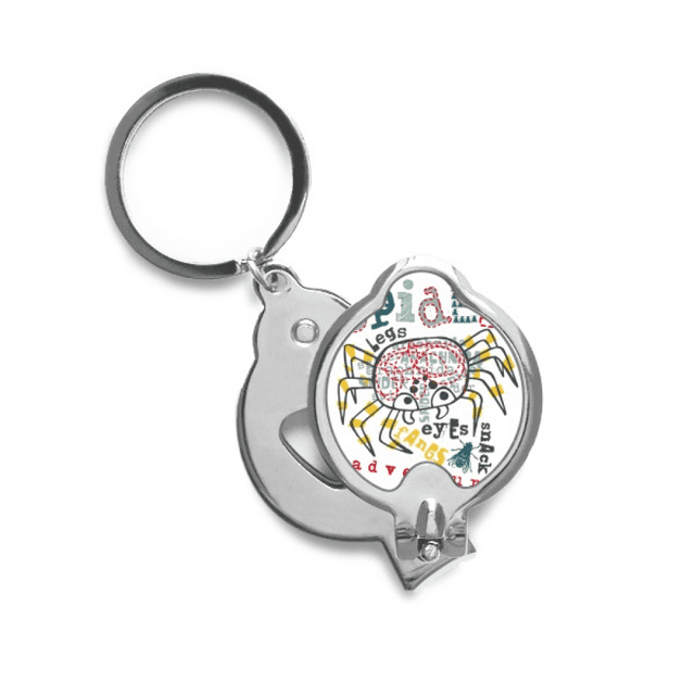Discover World Spider Adventure Pattern Finger Nail Clippers Scissor Stainless Steel Cutter