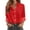 Watermelon Red, variant on ManxiVoo Women's Casual Long Sleeve Button Down Shirt Solid Color Comfortable Everyday Wear Stylish Versatile Tops for Ladies L Size Blue