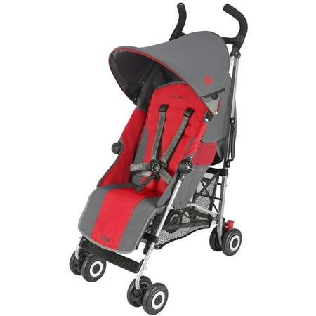 Maclaren Quest Sport, Charcoal/Scarlet From New Born with Full