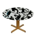 thumbnail image 3 of PIKWEEK  Basketball Player Round Fitted Tablecloth with Elastic Edge  Fitted Table Cloth for Round Table Circular Table Cover Waterproof Wipeable Round Elastic Table Cloth, 3 of 7