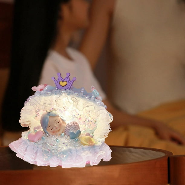 Baby Girl Gift Box - Mermaid Night Light - Handmade