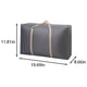 thumbnail image 3 of Bolsas grandes para ropa y mantas - Set de 3 tallas (50x30x25cm, 60x40x25cm, 70x50x25cm) - Organizador plegable de tejido no tejido con cordón para lavandería y viajes, 3 of 5