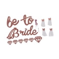 thumbnail image 3 of Bridal Shower Banner , Bridal Shower Sign Shiny Charming Simple Assembly  For Bridal Shower For Bachelor Party Decoration Rose Gold, 3 of 8