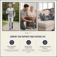 thumbnail image 2 of Comfello Diabetic Quarter Socks for Men & Women Non Binding Seamless Extra Wide Socks 6 Pairs, 2 of 7